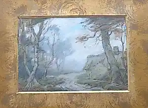 Jacob Eriks - HOEVE IN HET BOS / ORIGINEEL WERK / 32x39cm / KADER / SIG kopen? Bied vanaf 45!