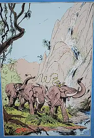 Andre Franquin - (=tekenaar 'Guust Flater') __ Marsupilami __ zeefdruk, oplage 500 - ingelijst kopen? Bied vanaf 20!