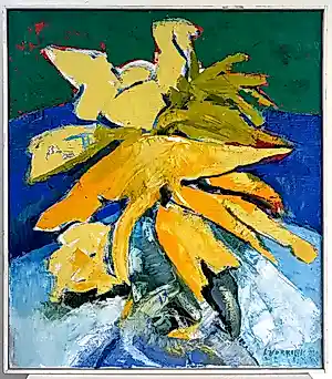 Louis Vorkink - Vogelbloem - Olie op doek - Gesigneerd - 80x70 cm - 1983 kopen? Bied vanaf 80!