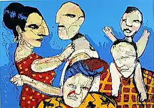 Herman Brood - Kleurenzeefdruk FAMILY AFFAIR Handgesign GROOT!!! kopen? Bied vanaf 375!