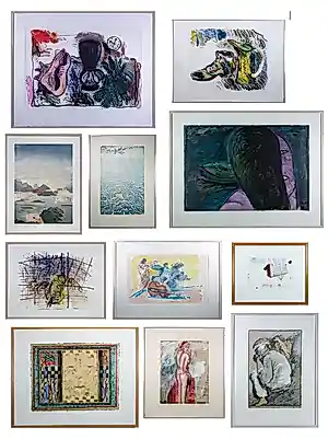 Anton Martineau - Elisabeth de Vaal, Sjoerd Bakker e.a.! Selectie van 11 unieke + grafische werken kopen? Bied vanaf 250!