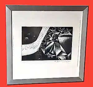 Hannelore Landrock-Schumann - Radierung auf Bütten Abstrakt Geometrische Komposition handsigniert kopen? Bied vanaf 90!
