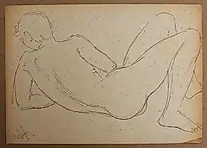 Will Ameln - Künstler der Neue Sachlichkeit Männerakt original Zeichnung signiert Mann nackt kopen? Bied vanaf 20!