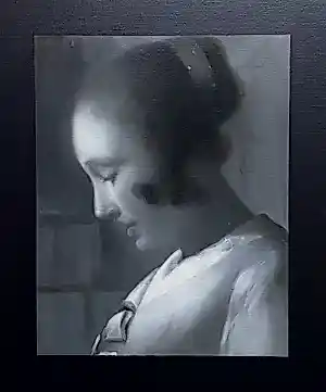 Mary Waters - Brieflezende vrouw, olieverf op doek kopen? Bied vanaf 1350!