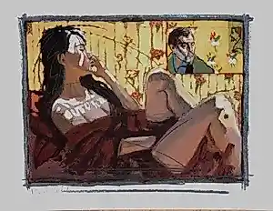 Nico Vrielink - Kleurenzeefdruk CONFRONTATIE met GAUGUIN kopen? Bied vanaf 69!
