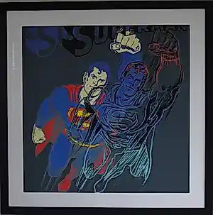 Andy Warhol - Zeefdruk, Superman uit de serie Myths - Ingelijst (Groot) kopen? Bied vanaf 1250!