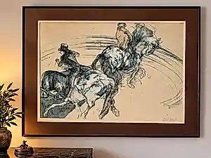 Claude Weisbuch - Paarden tafereel kopen? Bied vanaf 150!