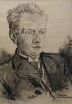 Herman Moerkerk - Vroeg zelfportret van de kunstenaar kopen? Bied vanaf 100!