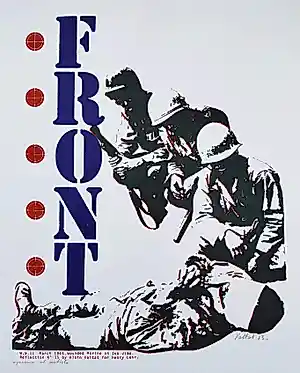 Alain Valtat - Front, zeefdruk verkocht voor € 40!