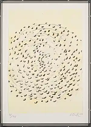 Günther Uecker - Expressieve Litho - 2003 - Editie van slechts 40 - in Swiss hand-made case kopen? Bied vanaf 1190!