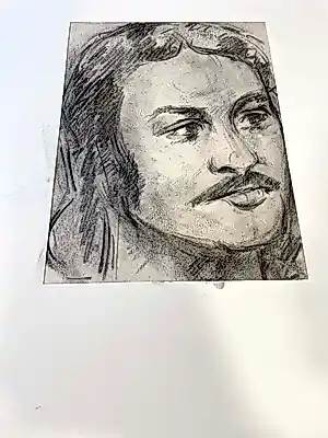 Anton Geerlings - Portret man (zelfportret?) kopen? Bied vanaf 30!