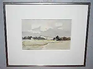 Mart Kempers - Callantsoog - aquarel 1992 & extra boekwerk kopen? Bied vanaf 20!