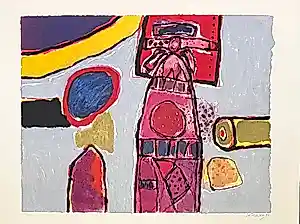 Corneille - Totem - Grote zeefdruk - 1996 kopen? Bied vanaf 295!