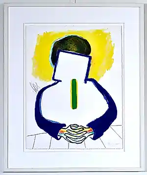 Roger Raveel - Meditatie - litho - Gesig. - 66x51 cm - ingelijst - 1990 kopen? Bied vanaf 1900!