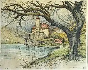 Robert Kasimir - Seelandschaft mit Schloss kopen? Bied vanaf 250!