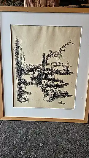 Wim Burger - Waterlandschap kopen? Bied vanaf 35!