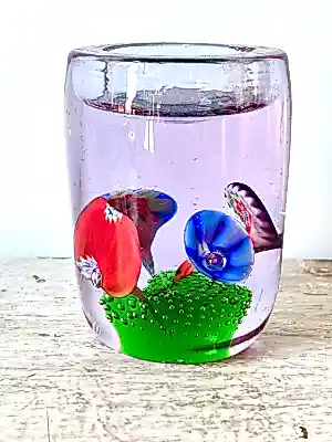Murano Glas - Vintage Murano Fratelli Toso 'Wild Flower Garden' Italiaanse art glass pres... kopen? Bied vanaf 20!