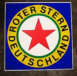 Ferdinand Kriwet - " ROTER STERN DEUTSCHLAND " 1971 signiert kopen? Bied vanaf 200!