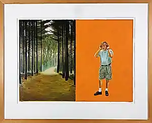 Erlend Steiner Lovisa - Gouache, Verdwaald - Ingelijst kopen? Bied vanaf 150!