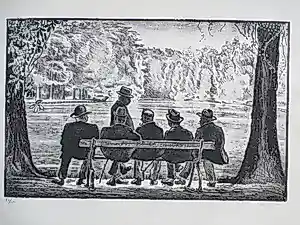 Dirk Hidde Nijland - Indischgasten - Litho kopen? Bied vanaf 55!