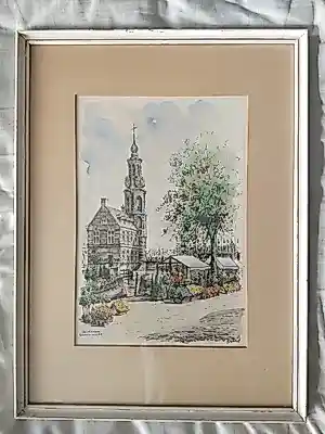 Bob Brobbel - De Bloemenmarkt in Amsterdam kopen? Bied vanaf 80!