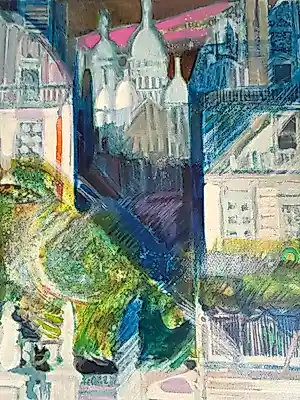 Paul Ambille - Lithographie couleurs 'Le sacré coeur" kopen? Bied vanaf 75!