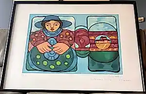 Antonio Carmo - Gesigneerde Zeefdruk - 1995 - "A BONECA" - Prachtig geheel kopen? Bied vanaf 235!