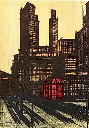 Bernard Buffet - New York II, 1965. Lithografie. kopen? Bied vanaf 25!