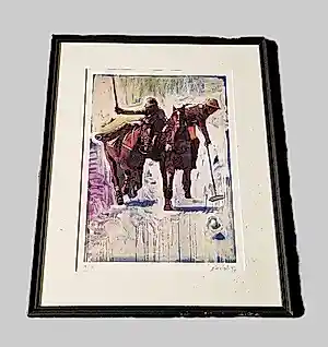 Peter Donkersloot - Grote kleuren Litho – Paarden en Polo – bep. oplage (100) - prima ingelijst! kopen? Bied vanaf 49!