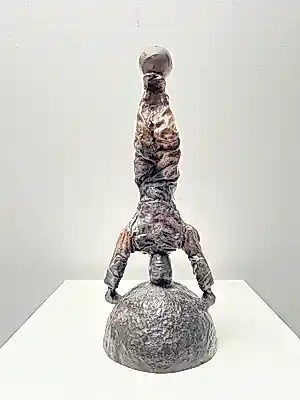 Nicolas Dings - Bronzen sculptuur | Volle maan | 1991 kopen? Bied vanaf 500!