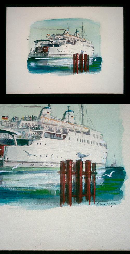 Hans Räde - Aquarell, 1961. kopen? Bied vanaf 65!