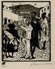 Arminius Hasemann - Araber, Spanier und Jude in Mellila, Holzschnitt um 1912/14 verkocht voor € 60!
