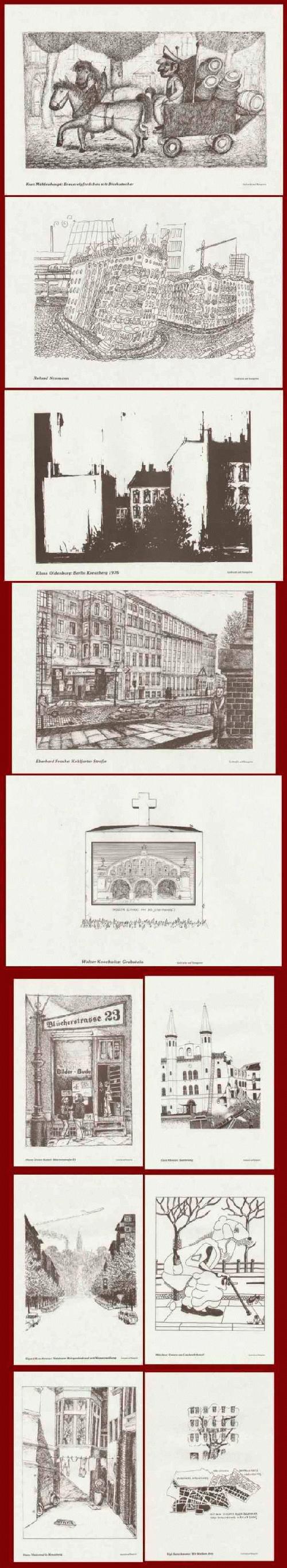 Kurt Muhlenhaupt - BILDER-BUDE 1976 - Mappe GRAPHIKEN BERLINER KÜNSTLER Kreuzberger Festliche Tage verkocht voor € 45!