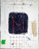 James Coignard - Blue Centre, Mischtechnik verkocht voor € 680!