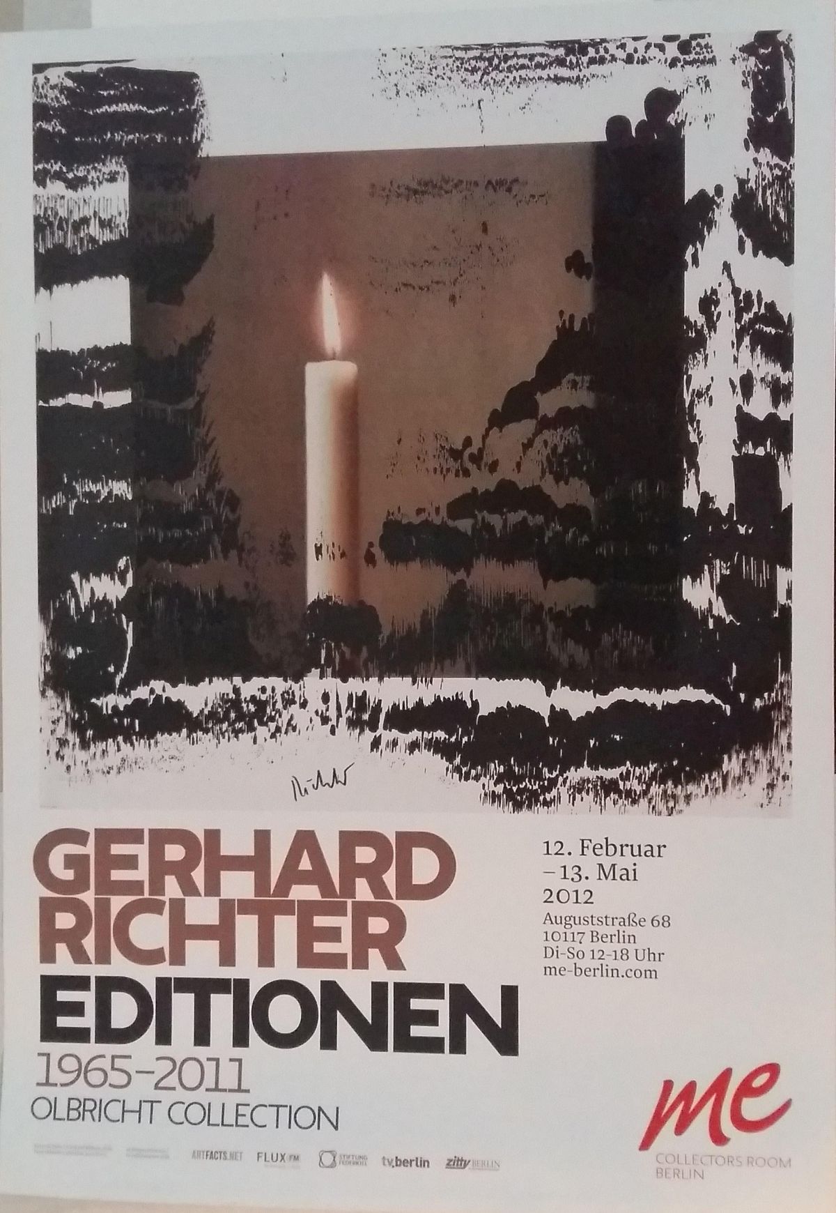 Gerhard Richter - Candle II, Farboffset, handsigniert, Gefälligkeitssignatur kopen? Bied vanaf 1700!