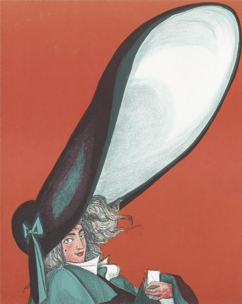 Benno Huth - Dame mit Hut, Farblithographie kopen? Bied vanaf 38!