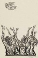 Karl Erich Müller - Der JUGEND FRIEDENSTAUBE - handsignierte OriginalLithographie des Käthe-KOLLWITZ-Preisträgers 1960 verkocht voor € 52!