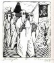 Arminius Hasemann - Don QUIJOTE de la MANCHA - Die PROZESSION der KAPUZINERMÖNCHE - Handabzug.Handsigniert & datiert1924 verkocht voor € 145!