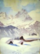 Edwin Henel - Ehrwalder Alm in Tirol mit Sonnenspitze, Aquarell von 1944 kopen? Bied vanaf 440!