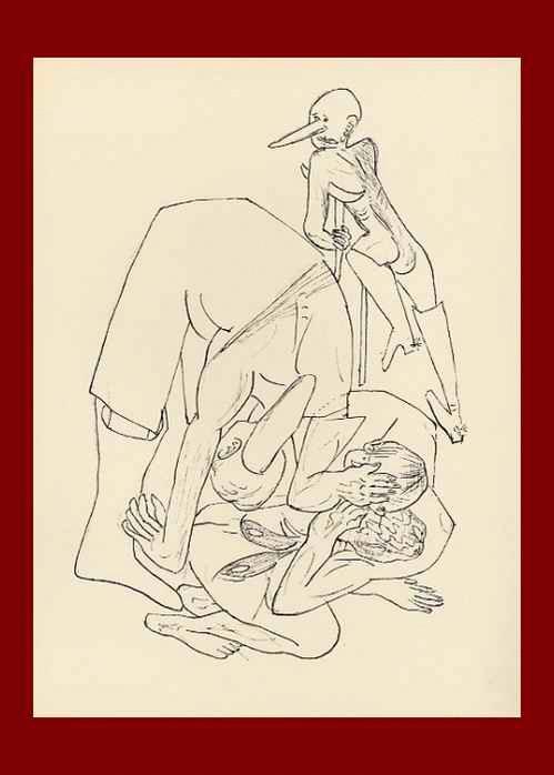 Max Beckmann - ER GING, ES HINKTE - OriginalHolzstich - 1957, mit dem Prägestempel der BlattNummer (25) kopen? Bied vanaf 54!