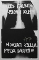 Felix Droese - Große seltene Grafik "ALLES FALSCH" 1990, signiert, datiert, nummeriert 5/6 !! verkocht voor € 349!