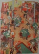 Oskar Laske - Kaffeehaus. Farbige Original-Lithographie (1924). verkocht voor € 55!