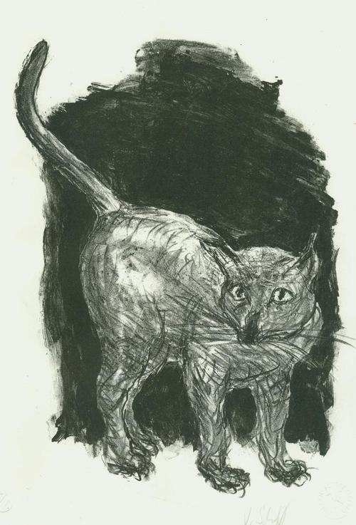 Volker Scharnefsky - Katz, Lithografie 2010 kopen? Bied vanaf 34!