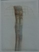Karl-Ludwig Mordstein - Kleiner eflügelter Torso, Farbradierung 1980 verkocht voor € 50!
