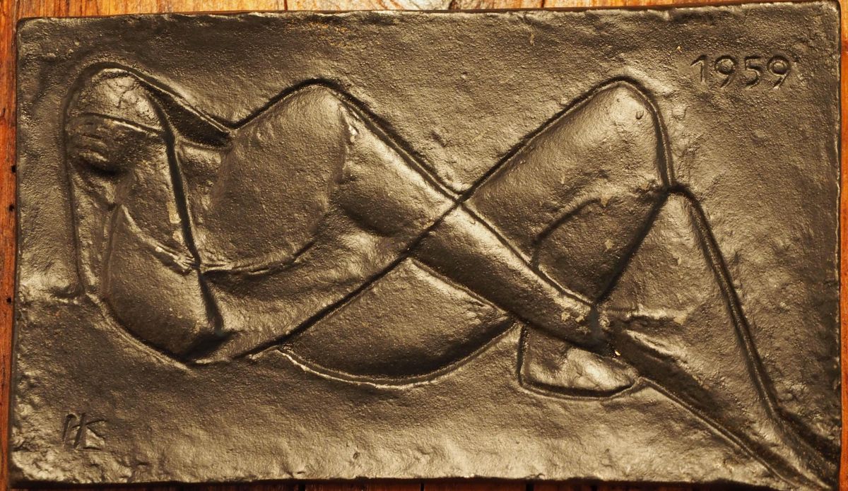 Kurt Lehmann - Kurt Lehmann Die Ruhende 1959 Buderus Jahresplakette verkocht voor € 70!