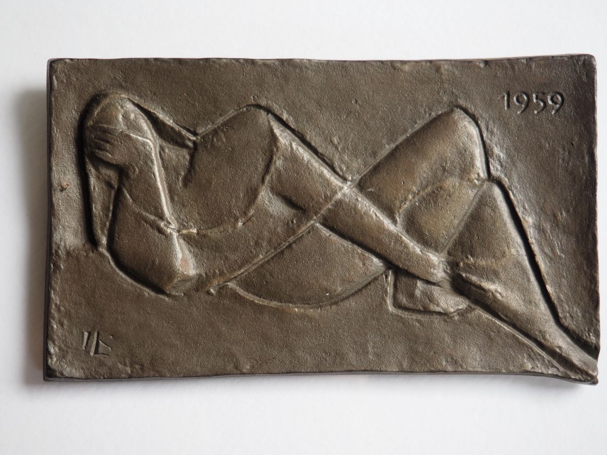 Kurt Lehmann - Kurt Lehmann " Die Ruhende" 1959 Buderus Jahresplakette verkocht voor € 100!