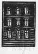 Kurt Muhlenhaupt - Kurt Mühlenhaupt, Original Holzschnitt, Mietshaus,signiert,1976 verkocht voor € 40!