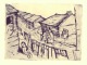 Jakob Steinhardt - Litauische Dorfstraße.Orig.Radierung v.1924. verkocht voor € 70!