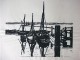 Arnold Hilmer - Orig. Holzschnitt 1945, Boote am Steg, signiert verkocht voor € 80!