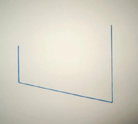 Fred Sandback - Original Lithographie 1975, "6/17", handsigniert, datiert verkocht voor € 370!